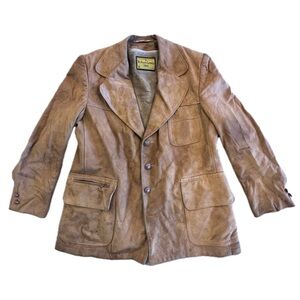 Vintage Robert Lewis Suede Ranch Coat Jacket Chore Removable Liner Vest Men's 44